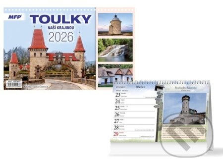 Stolní kalendář Toulky naší krajinou 2026