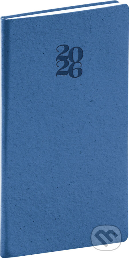 NOTIQUE Vreckový diár Essenza 2026, slivka, 9 x 15,5 cm