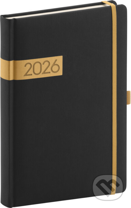 NOTIQUE Denný diár Twill 2026 (čierno-zlatý) (Notique). Notique, 2025