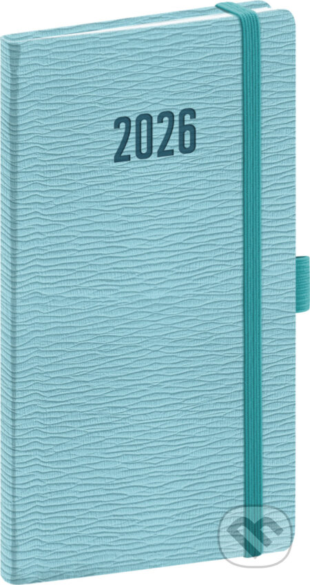 Presco Rivoli 2026 - kapesní diář - světle modrý