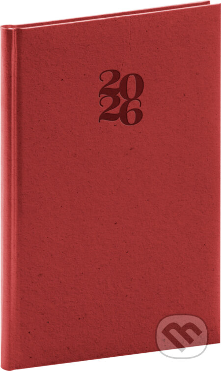 NOTIQUE Týždenný diár Essenza 2026 (čerešňa)