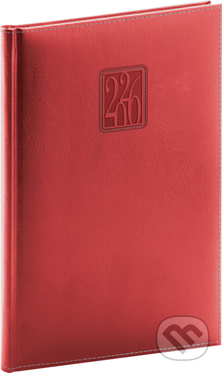 NOTIQUE Týždenný diár Panama 2026 (červený) (stĺpcový)