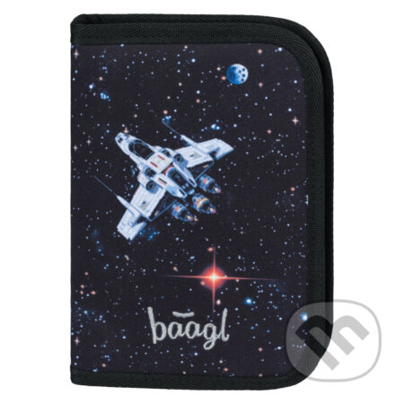 Školský peračník jednoposchodový Baagl Pixel Space (Baagl)