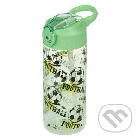 Tritanová fľaša na nápoje so slamkou Baagl Futbal (500 ml)