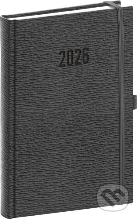 NOTIQUE Denný diár Rivoli 2026 (sivý) (Notique). Notique, 2025