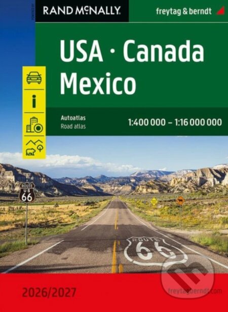 Kniha: USA, Kanada, Mexiko 1: 400 000/ 16 000 000 autoatlas (freytag&berndt)