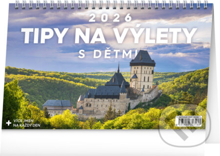NOTIQUE Stolní kalendář Tipy na výlety s dětmi 2026 (Notique). Notique, 2025