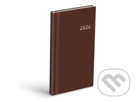 Diář 2026 T806 PVC dark brown