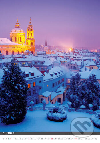 Praha 2026 - nástěnný kalendář