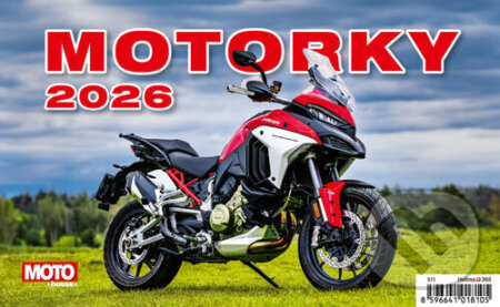 Motorky ČR/SR 2026 - stolní kalendář (Helma). Helma, 2025