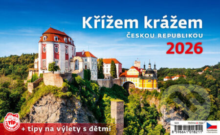 Křížem krážem Českou republikou 2026 - stolní kalendář (Helma). Helma, 2025