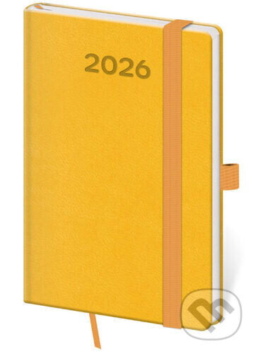 Kapesní diář 2026 Print Pop žlutý (Helma). Helma, 2025
