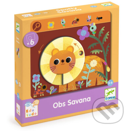 Společenská hra: Obs Savana: Prvá hľadacia hra (Djeco)