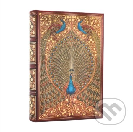 Paperblanks - denný diár Hafiz’s Peacocks 2026 (mini, elastické zatváranie)