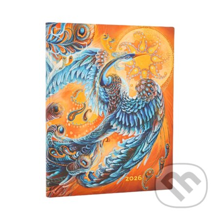 Paperblanks - denný diár Skybird 2026 (flexi, ultra, vertikálny, elastické zatváranie)