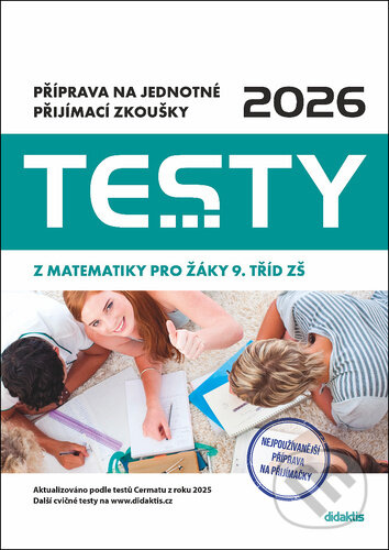 Testy 2026 z matematiky pro žáky 9. tříd ZŠ koupíte na Martinus.cz