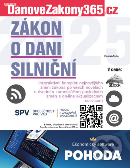 E-kniha: Zákon o dani silniční 2025 (DonauMedia). DonauMedia, 2025