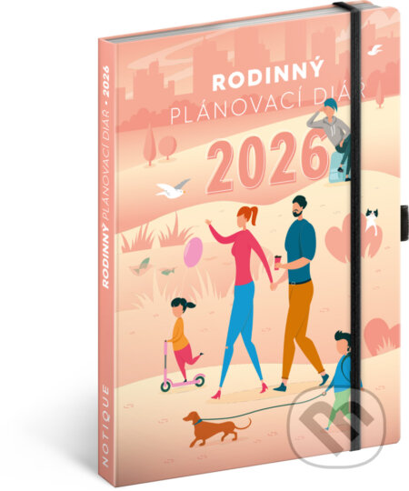 NOTIQUE Rodinný plánovací diář (diár) 2026 (Notique)