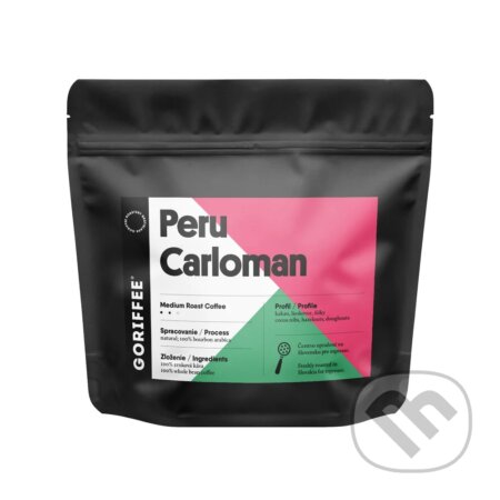 Kávy a čaje: Peru Carloman Carranza Natural (Goriffee). Goriffee, 2025