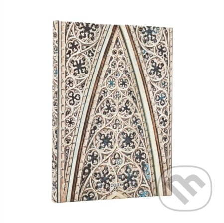 Kniha Paperblanks - týždenný diár Vault of the Milan Cathedral 2026