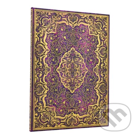 Paperblanks - týždenný diár Picaresque 2026 (grande, vertikálny, elastické zatváranie)