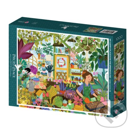Puzzle: My Happy Place is in the Greenhouse (Pieces &amp; Peace)