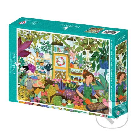 Puzzle: My Happy Place is in the Greenhouse (Pieces &amp; Peace)
