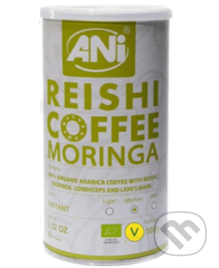 Moringa Reishi BIO instantná káva plechovka
