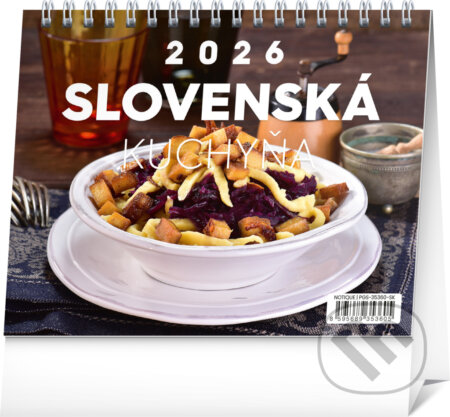 NOTIQUE Stolový kalendár Slovenská kuchyňa 2026
