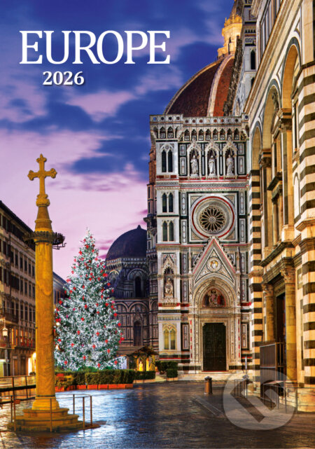 Nástenný kalendár Europe 2026 (univerzálne kalendárium)