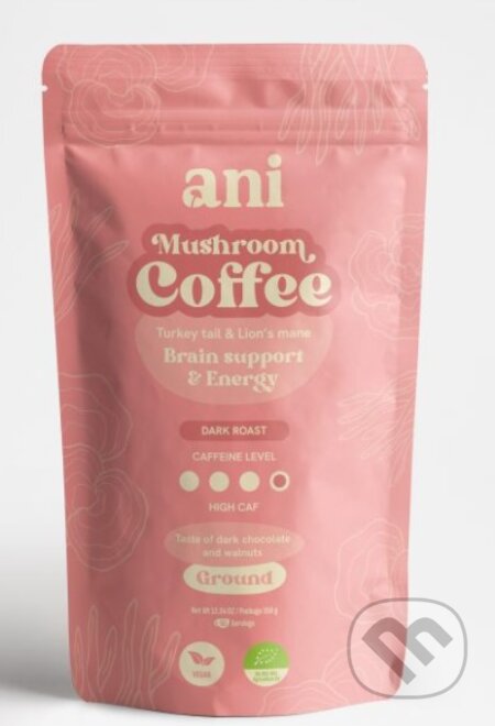 ANi Mushroom Coffee Brain suport & Energy - mletá káva