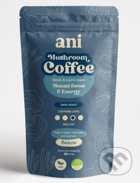 ANi Mushroom Coffee Mental focus & Energy - zrnková káva