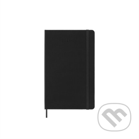 18měsíční diář Moleskine 2024 - 25 - tvrdé desky, L, týdenní černý