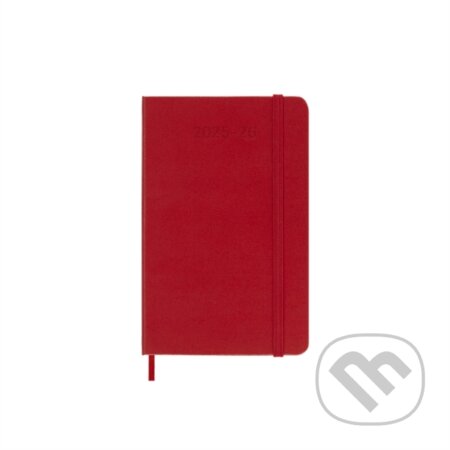 18měsíční diář Moleskine 2025-26 - tvrdé desky S, týdenní, červený
