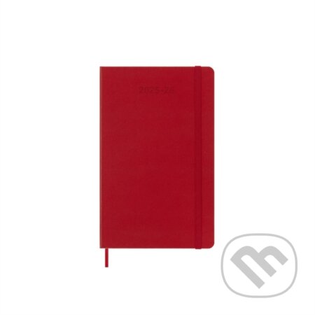 18měsíční diář Moleskine 2024 - 25 - tvrdé desky, L, týdenní červený