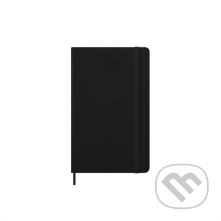 Diář Moleskine 2026 - tvrdé desky, L, týdenní, vertikální, černý