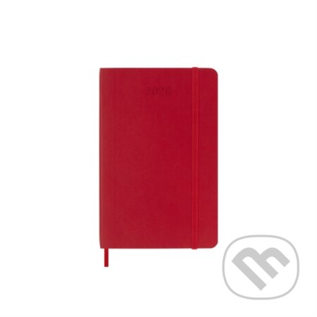 Moleskine 2026 - diář v měkkých deskách - velikost S, týdenní, červený