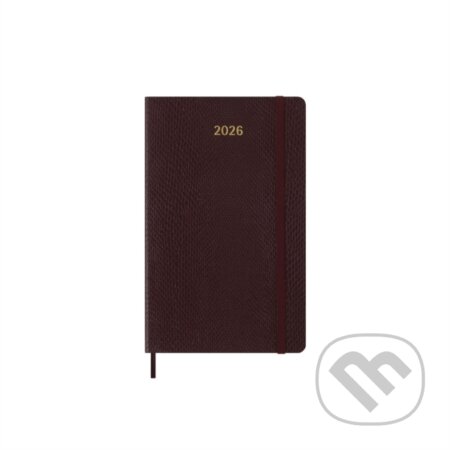 Diář Moleskine Precious & Ethical 2026 - měkké desky L, týdenní, vínový