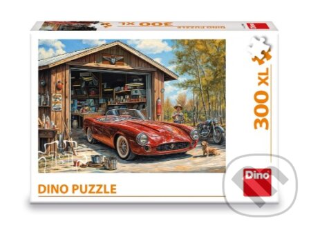 Puzzle: Puzzle Jaguár v garáži XL 300 ks (Dino)