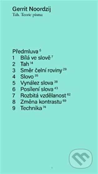 Tah. Teorie písma koupíte na Martinus.cz