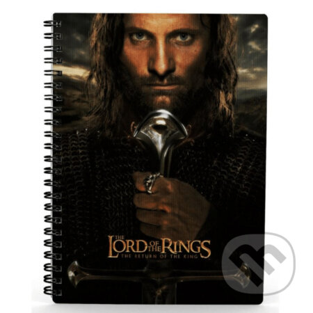 Zápisník Pán prsteňov - Aragorn 3D