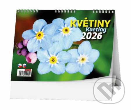 Květiny 2026 - stolní kalendář (Baloušek). Baloušek, 2025