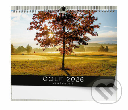 Golf české resorty 2026 - nástěnný kalendář