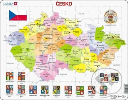 Česká republika kraje - puzzle z kategorie Naučné puzzle