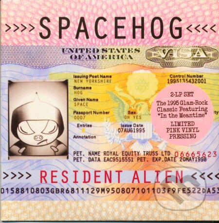 Spacehog:  Resident Alien (pink) LP (2 LP) - Spacehog