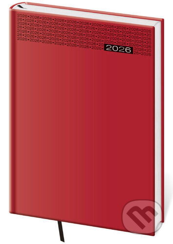 Týdenní diář 2026 B5 Gommato červený