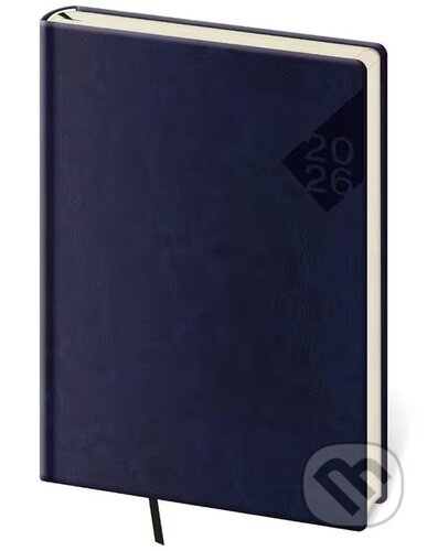 Denní diář 2026 A5 Nebrasca modrý