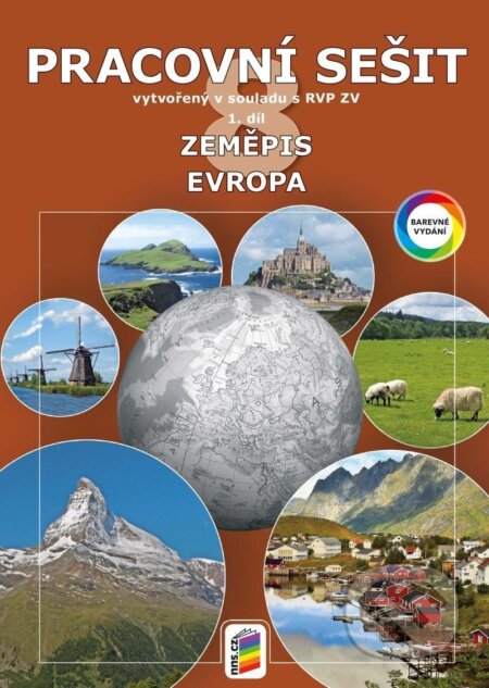 Zeměpis 8, 1. díl - Evropa - barevný pracovní sešit - kniha z kategorie 2. stupeň