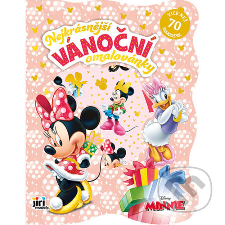 Nejkrásnější vánoční omalovánky se samolepkami: Minnie (Jiří Models)