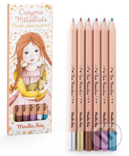 Metalické pastelky Les Rosalies